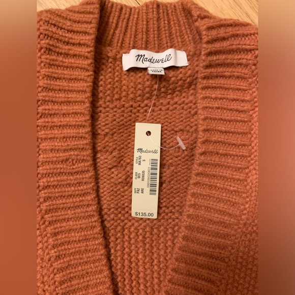 NWT Madewell Zigzag Bobble Cardigan Sweater S Org. $135 - Picture 6 of 6